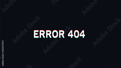 Error 404 Page Not Found. Vector illustration.