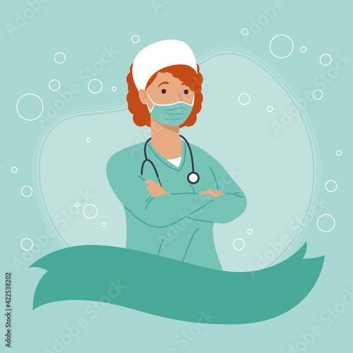 nurse with stethoscope