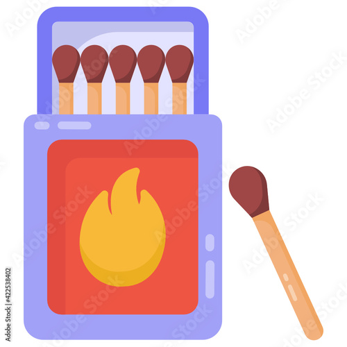 
Matchbox flat trendy vector design, 

