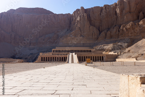 Hatshepsut temple in Luxor. Anscient Temple of Karnak - Ruined Thebes Egypt