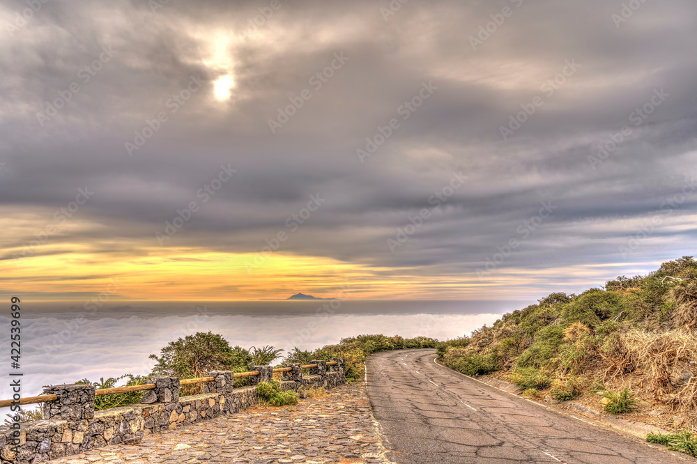 La Palma from the Roque de los Muchachos, HDR Image La Palma from the Roque de los Muchachos, HDR Image