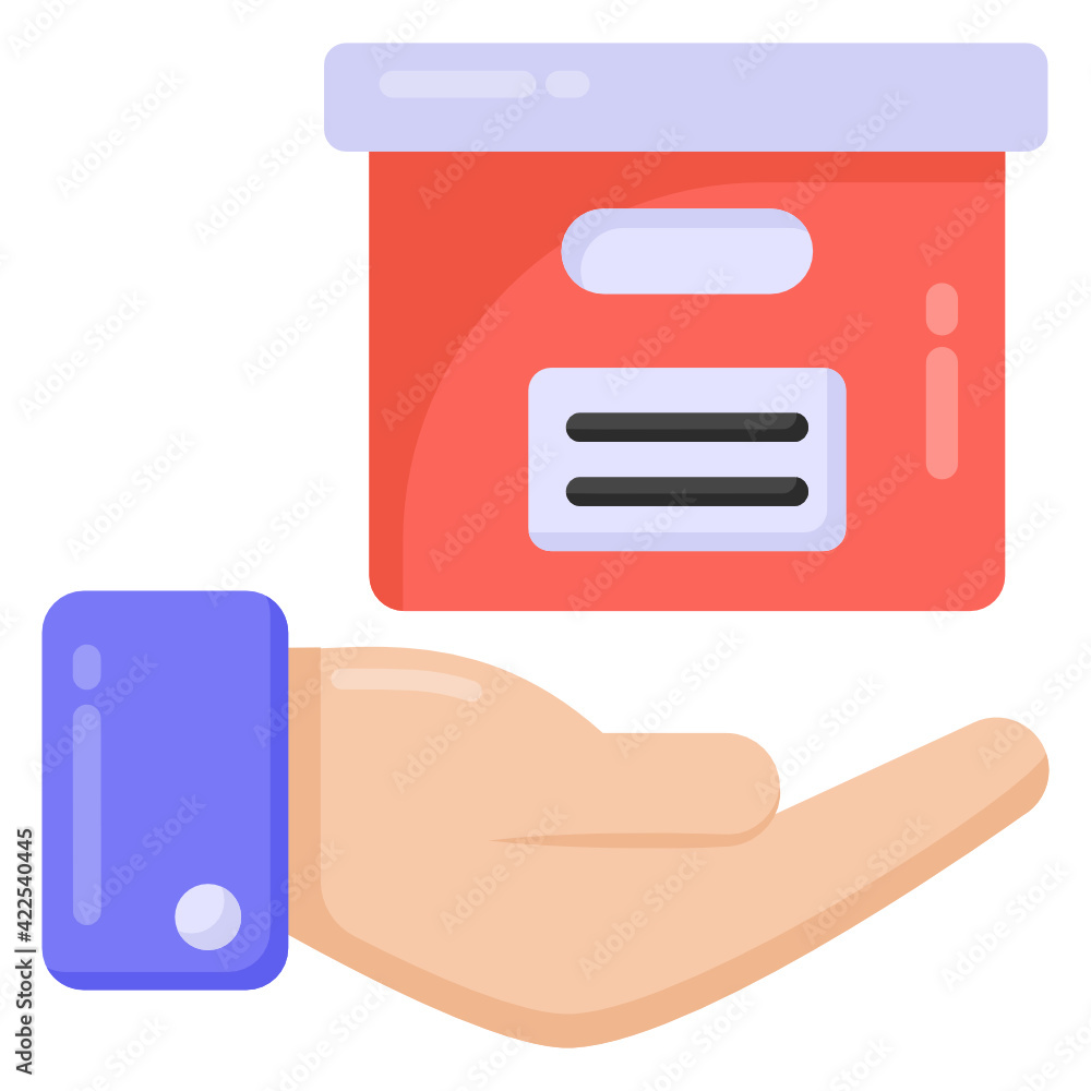 A logistic service flat icon
A logistic service flat icon