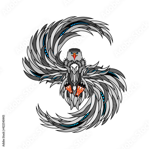 vector illustration of eagle 