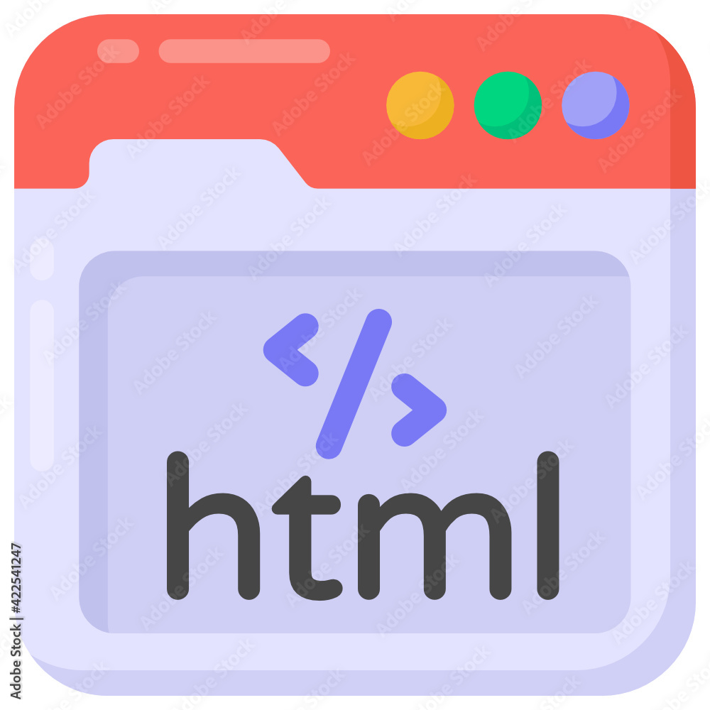 A web domain icon in flat design
A web domain icon in flat design