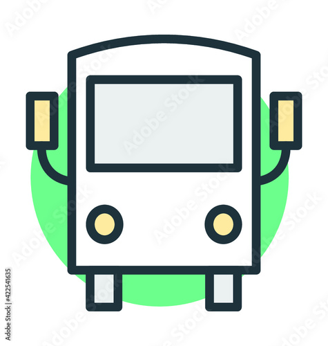 School Van Vector Icon