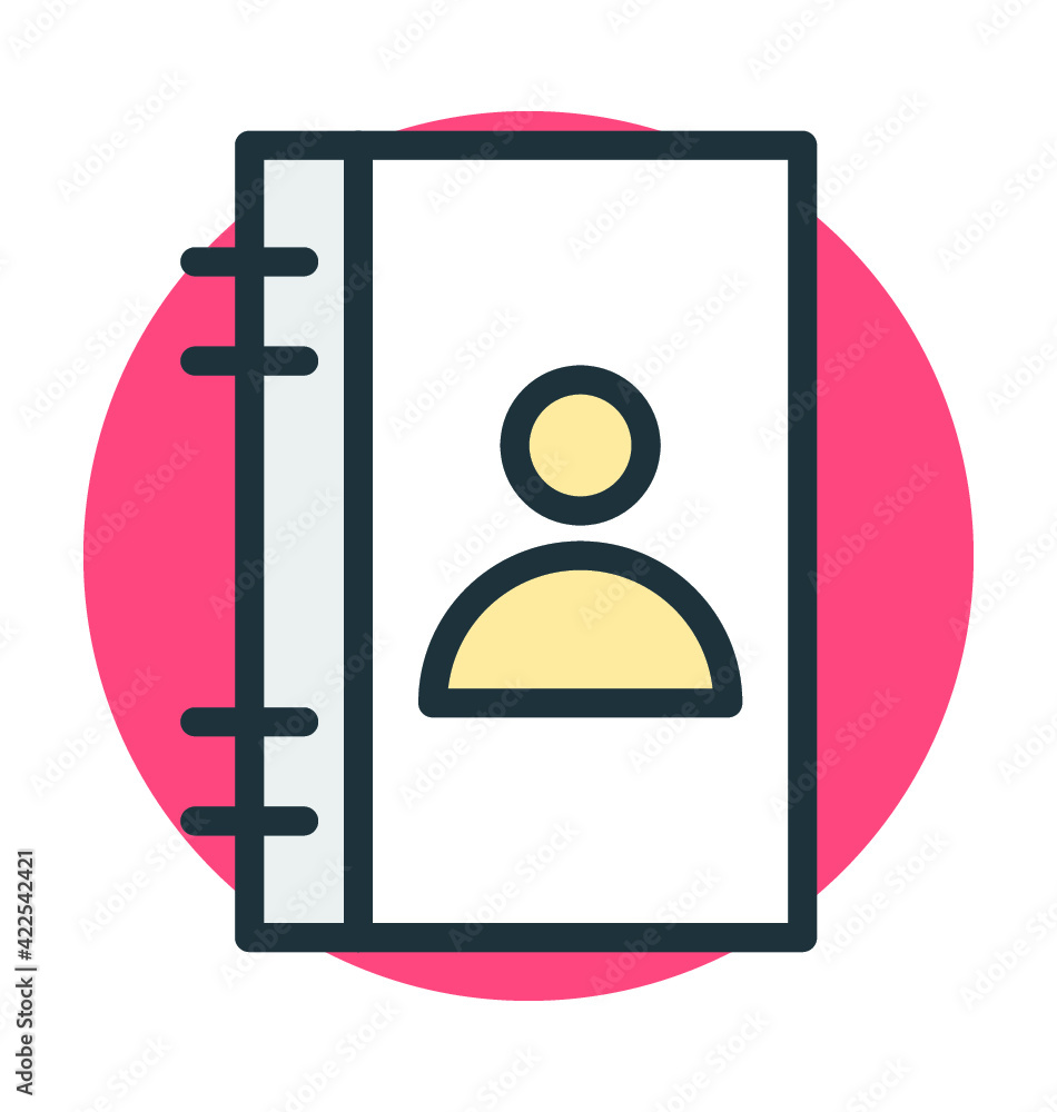 Address Book Vector Icon Address Book Vector Icon