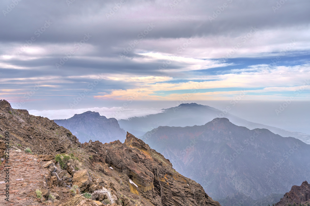 La Palma from the Roque de los Muchachos, HDR Image