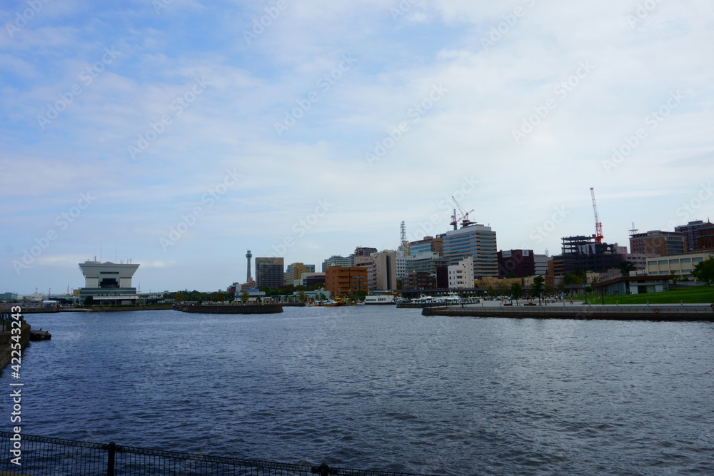 Kanagawa Prefecture  Japan. Yokohama, is the first harbor city introduced to the world as the entrance to Japan