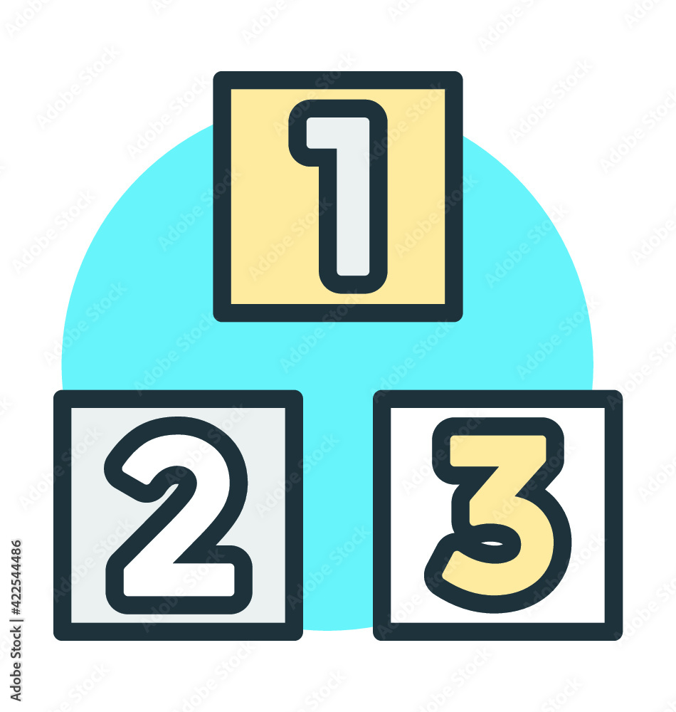 Podium Vector Icon Podium Vector Icon