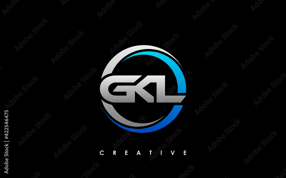 GKL Letter Initial Logo Design Template Vector Illustration GKL Letter Initial Logo Design Template Vector Illustration