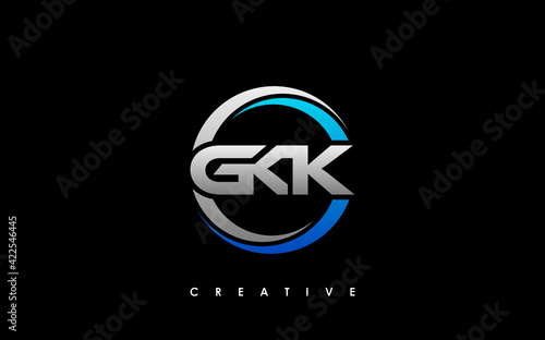 GKK Letter Initial Logo Design Template Vector Illustration