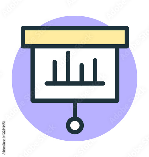 Graph Vector Icon