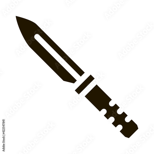 Knife Kitchenware Icon Vector Glyph Illustration