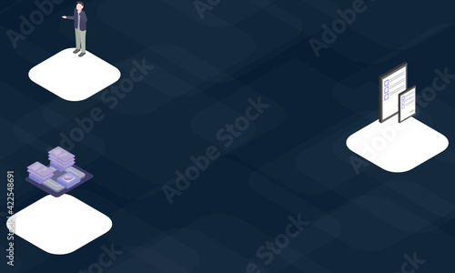 Apportionment concept on abstract design