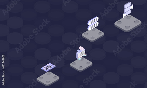 Balkanization concept on abstract design