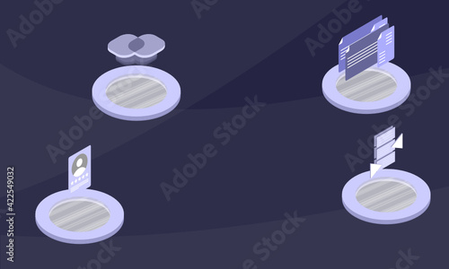 Bolsominion concept on abstract design