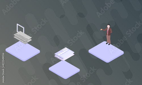 Buffer zone concept on abstract design