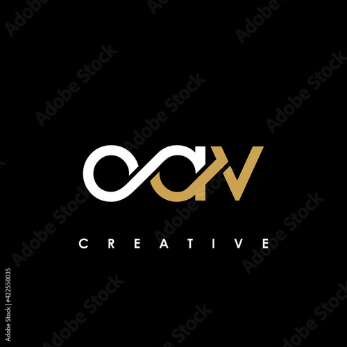 OAV Letter Initial Logo Design Template Vector Illustration