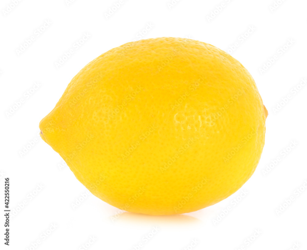 Fresh lemon isolated on white.