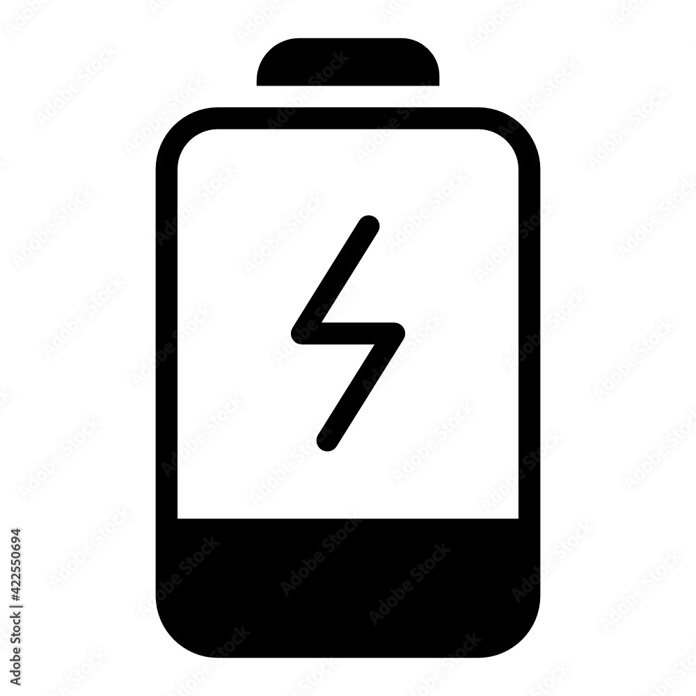 Battery icon design solid style Battery icon design solid style