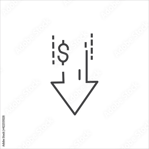 Simple financial analysis related line vector icon Includes icons such as Gainers and Losers, Portfolio Analysis, Financial Reports, and more.