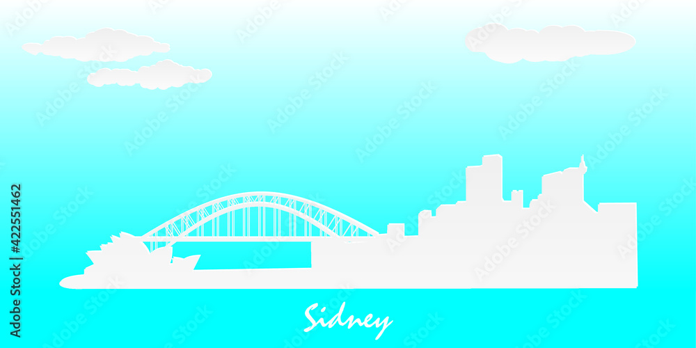 sidney city skyline vector illistration sidney city skyline vector illistration