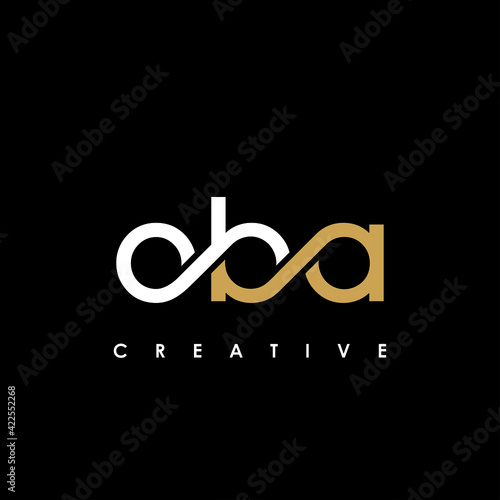 OBA Letter Initial Logo Design Template Vector Illustration photo