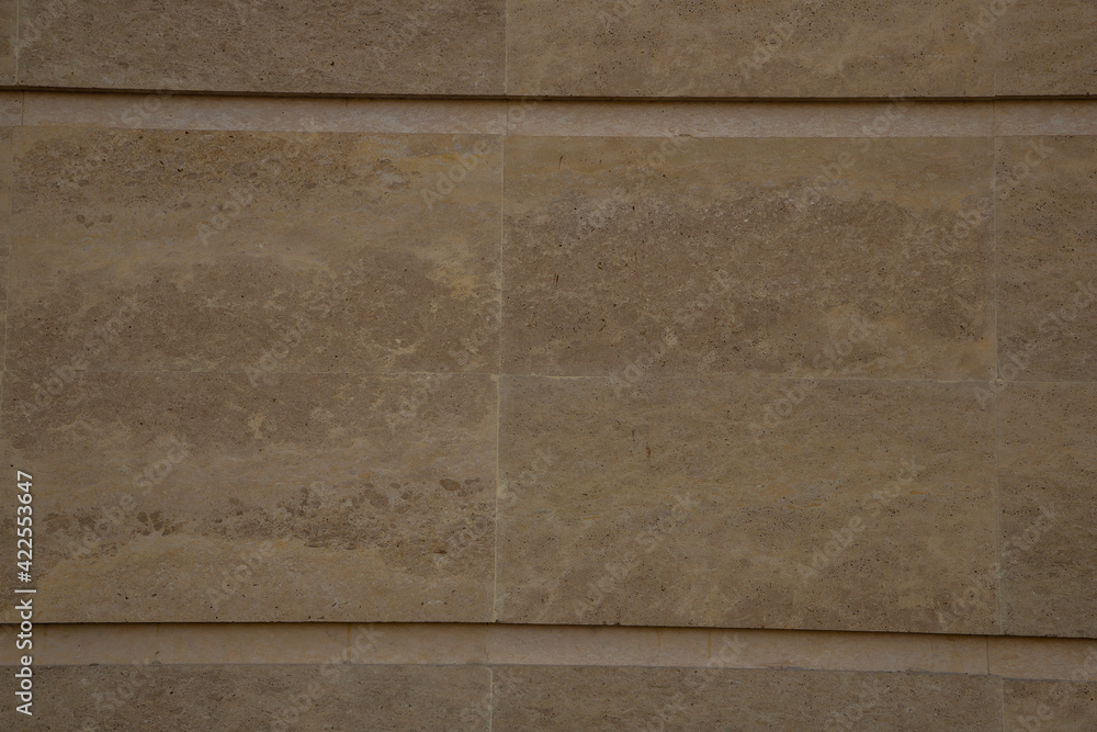 Fototapeta premium Exterior decoration of the house with stone and tiles.