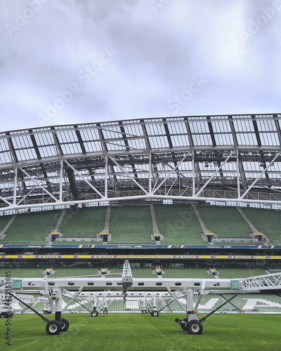 View from the lawn of Aviva Stadium in Dublin