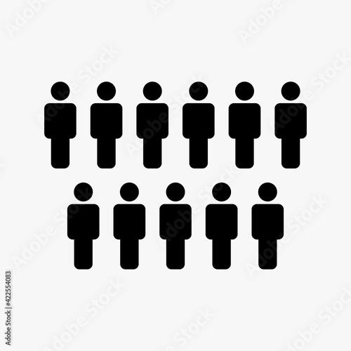 group of people illustration vector,man icon.