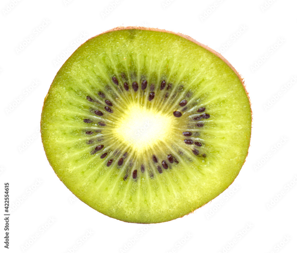 Sliced kiwi fruit isolated on white background Sliced kiwi fruit isolated on white background