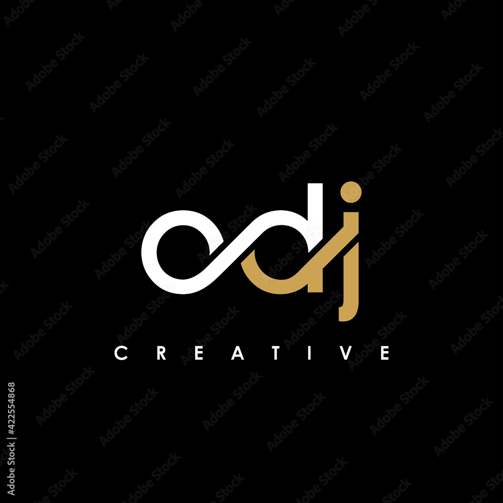 Fototapeta premium ODJ Letter Initial Logo Design Template Vector Illustration