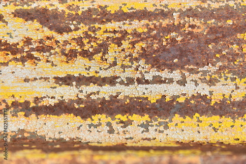 Rust on an old metal surface