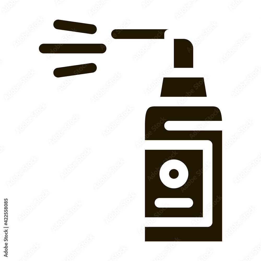 Spray Bottle Icon Vector Glyph Illustration Spray Bottle Icon Vector Glyph Illustration