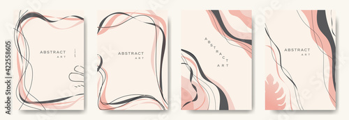 Modern abstract background.minimal trendy style. various shapes set up design templates good for background postcards poster wallpaper brochure invitation social media and other.vector illustration