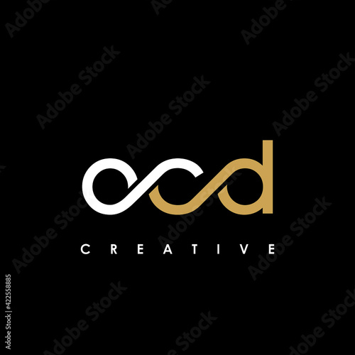 OCD Letter Initial Logo Design Template Vector Illustration