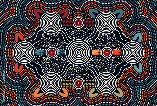 Aboriginal connection concept artwork
