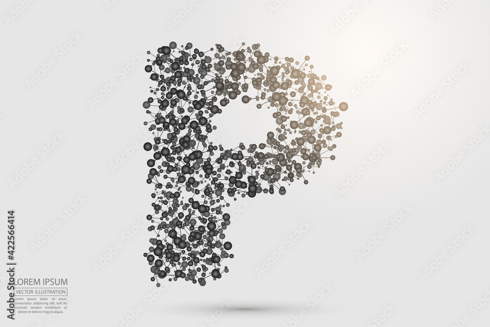 English letters abstract font consists 3d of triangles, lines, dots and connections. Vector illustration EPS 10. English letters abstract font consists 3d of triangles, lines, dots and connections. Vector illustration EPS 10.