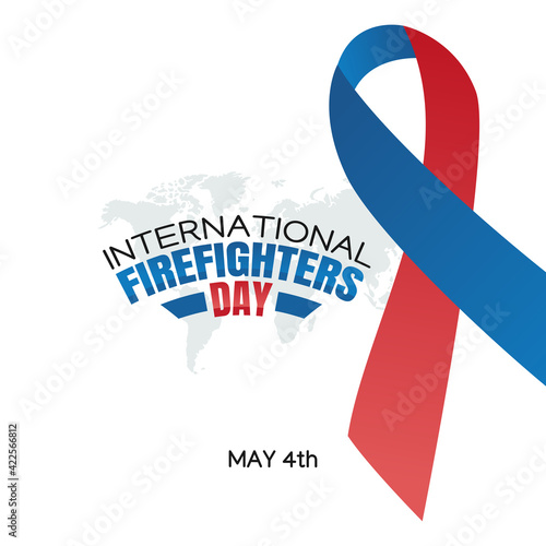 vector graphic of international firefighters day good for international firefighters day celebration. flat design. flyer design.flat illustration.