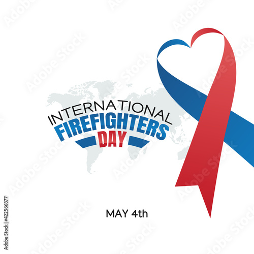 vector graphic of international firefighters day good for international firefighters day celebration. flat design. flyer design.flat illustration.