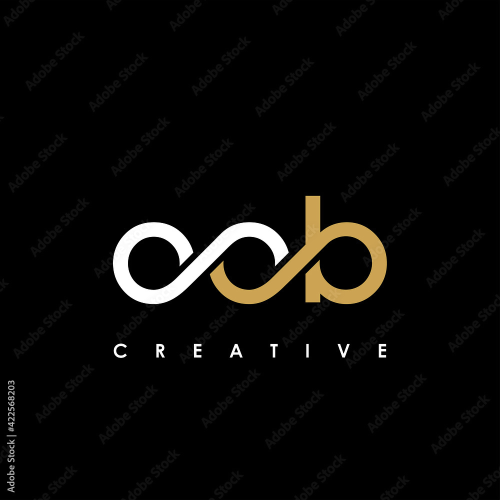 OOB Letter Initial Logo Design Template Vector Illustration Stock ...
