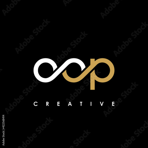 OOP Letter Initial Logo Design Template Vector Illustration
