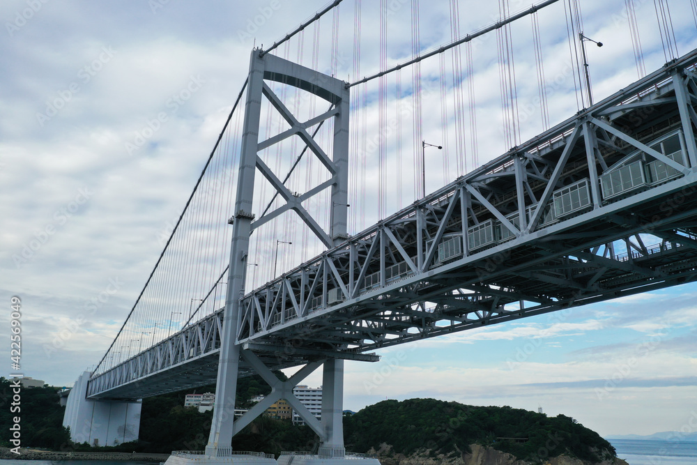 Naklejka premium 徳島県鳴門市 大鳴門橋