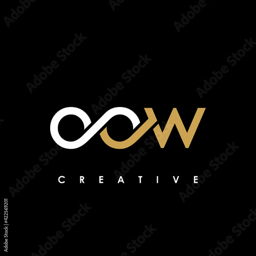 OOW Letter Initial Logo Design Template Vector Illustration photo