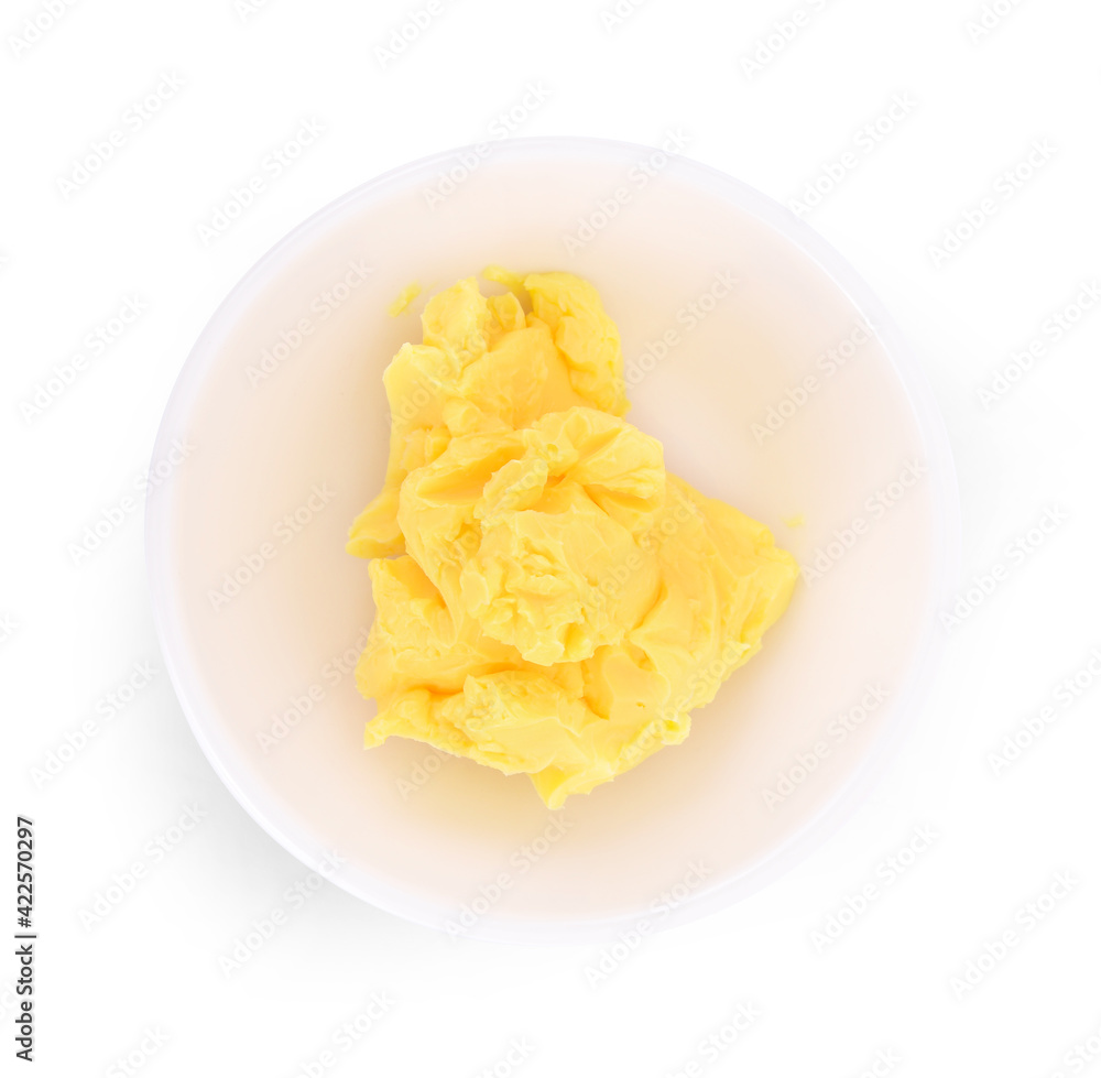 butter isolated on white background. butter isolated on white background.