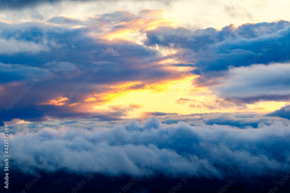 Cloud formation in a sunset Cloud formation in a sunset