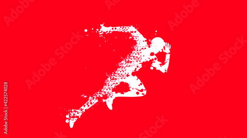 sport- course à pied illustration