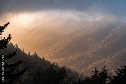 Wallpaper Mural sunset in the mountains Torontodigital.ca