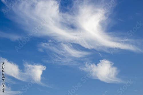 Canvas Print View of white clouds in the sky