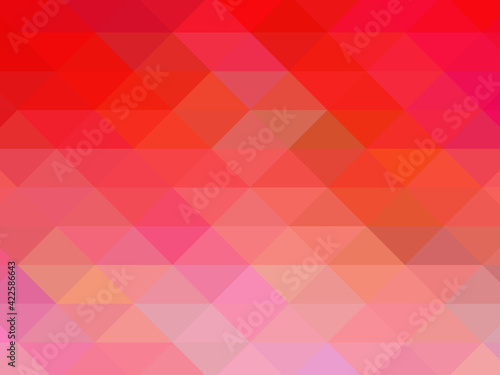 Triangular pixelation. Multi-colored pixel background. The texture consisting of multi-colored triangles.